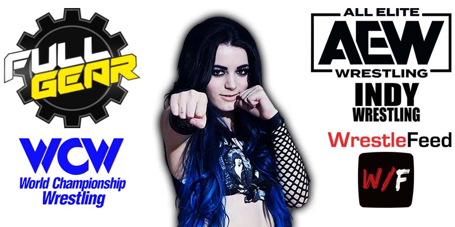 Paige - Saraya wins at AEW Full Gear 2022 WrestleFeed App