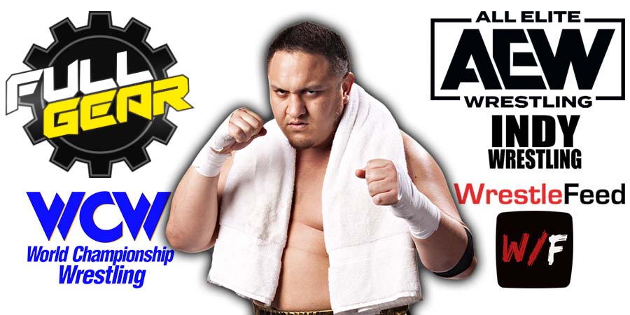 Samoa Joe AEW Full Gear WrestleFeed App