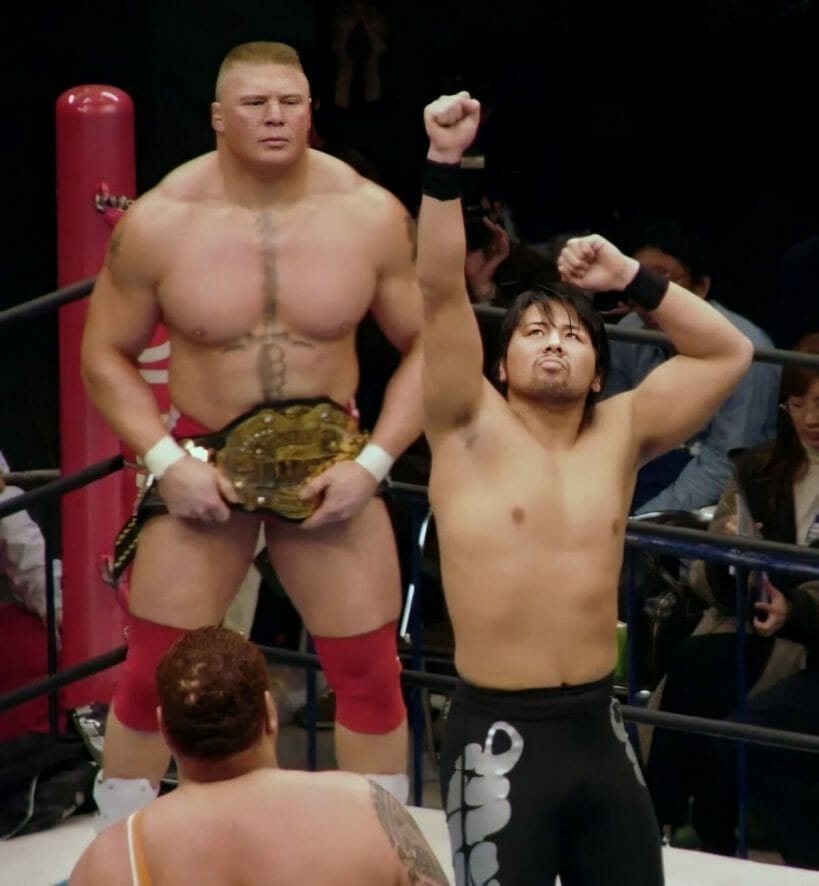 Brock Lesnar vs Shinsuke Nakamura IWGP Heavyweight Championship NJPW New Japan Pro Wrestling 2006