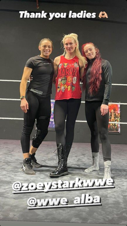 Charlotte Flair training for in-ring return with NXT wrestlers Zoey Stark and Alba Fyre