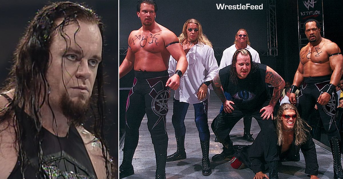 The Undertaker Ministry Of Darkness APA Acolytes JBL Bradshaw Ron Simmons Faarooq Christian Edge Gangrel Brood Mideon WWF Attitude Era 1999 WrestleFeed App