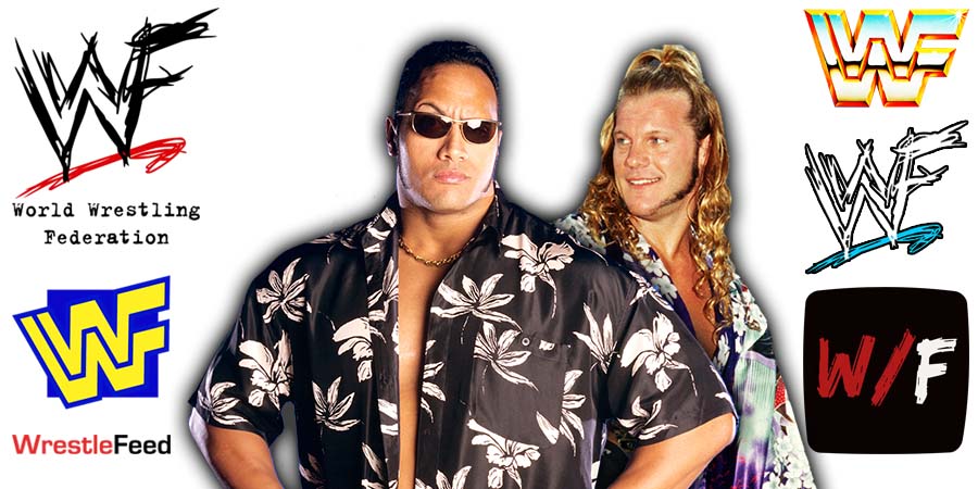 The Rock & Chris Jericho Y2J WWF Article Pic WrestleFeed App
