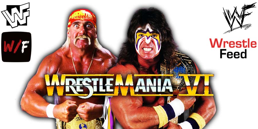 WrestleMania VI 6 Hulk Hogan Vs Ultimate Warrior WrestleFeed App
