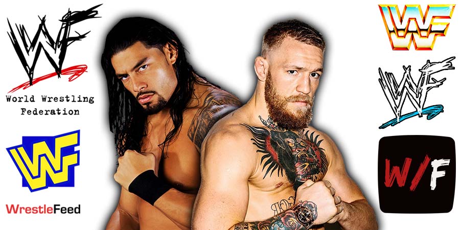 Roman Reigns & Conor McGregor WWE Article Pic 1 WrestleFeed App