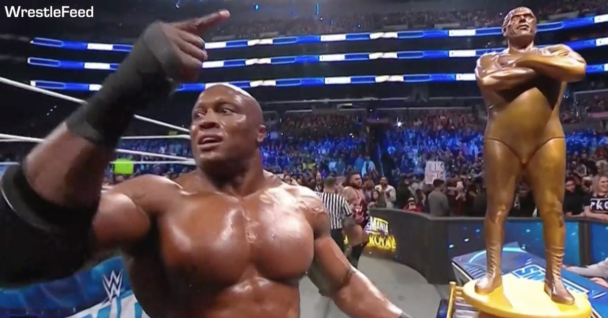Bobby Lashley Wins Andre The Giant Memorial Battle Royal 2023 March 31 WWE WrestleMania SmackDown WrestleFeed App