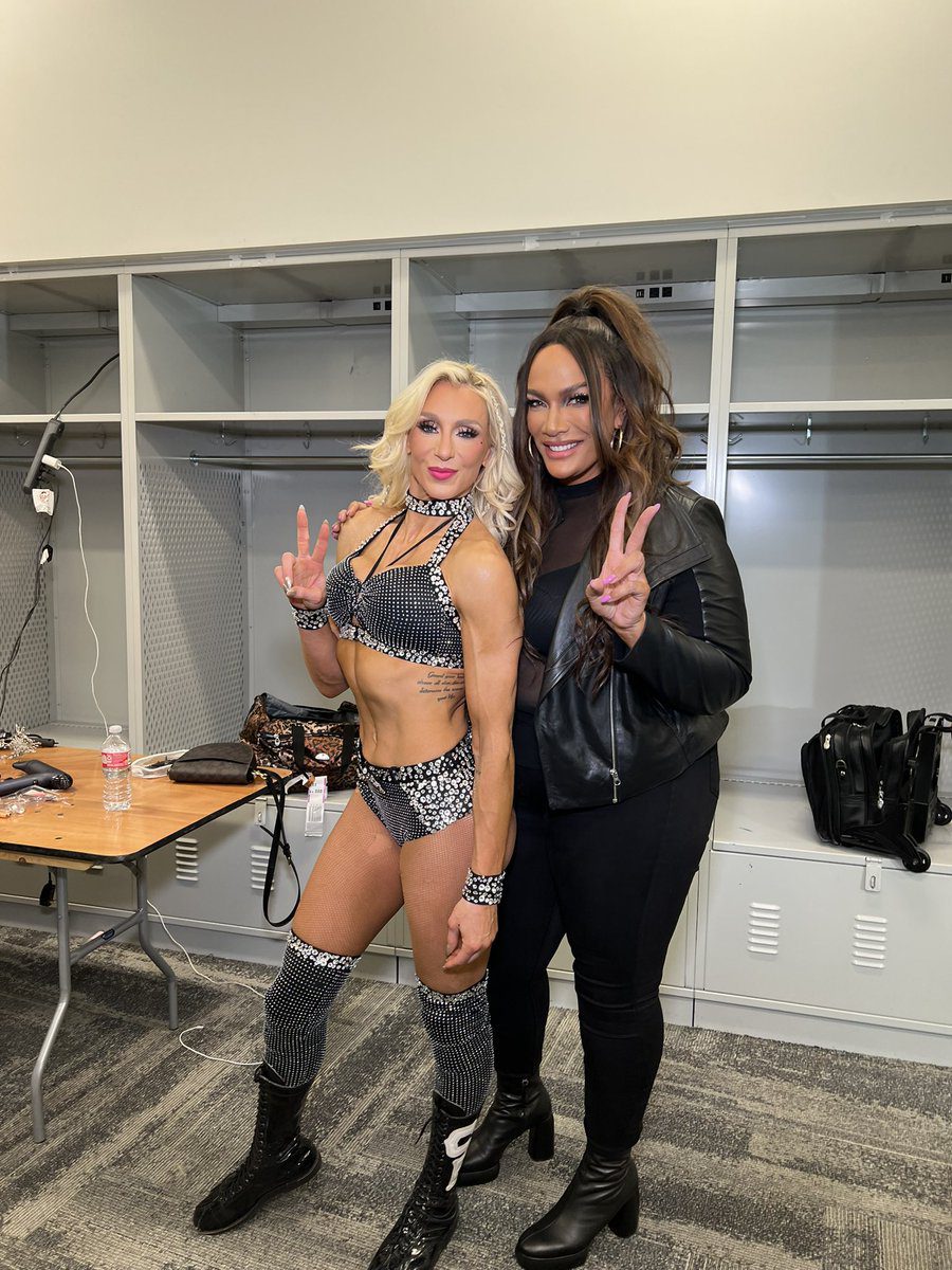 Charlotte Flair Nia Jax Backstage WrestleMania 39