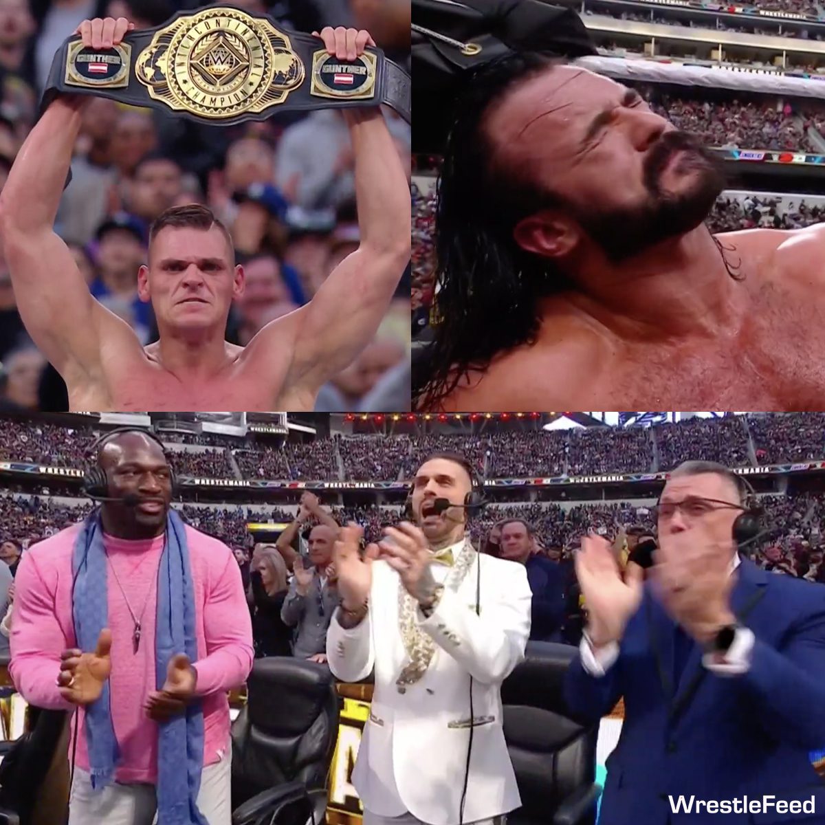 Standing ovation by WWE commentators for Intercontinental Championship match at WrestleMania 39 Sunday