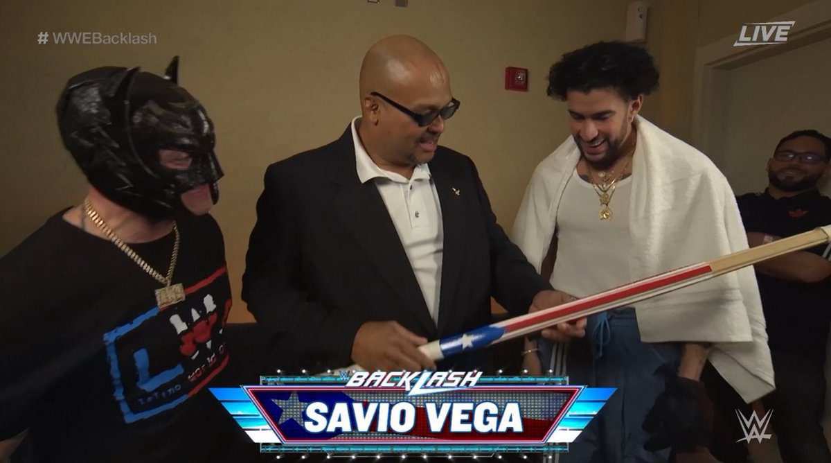 Rey Mysterio Savio Vega Bad Bunny WWE Backlash 2023
