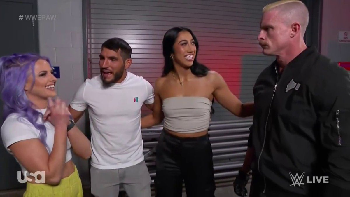 The Way NXT Stable Reunites On WWE RAW May 8 2023 Candice LeRae Johnny Gargano Indi Hartwell Dexter Lumis