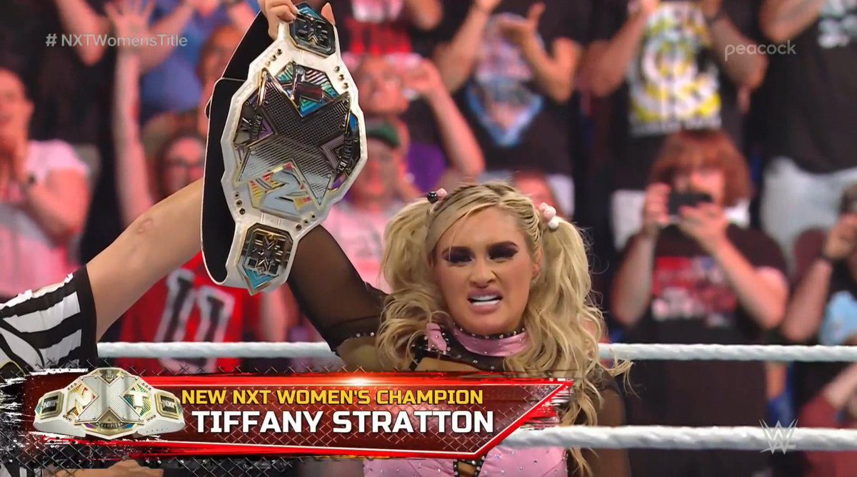 Tiffany Stratton wins the NXT Women's Championship Battleground 2023