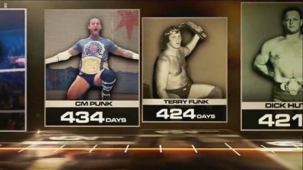 CM Punk 434 Day Reign As WWE Champion Showed On SmackDown June 2 2023