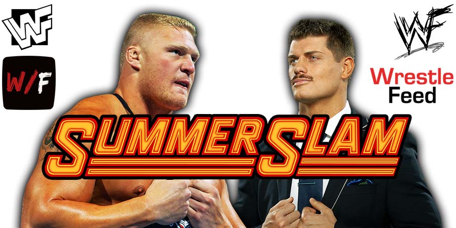 Brock Lesnar Vs Cody Rhodes 1 SummerSlam 2023 WWE PPV WrestleFeed App
