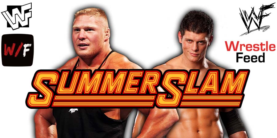 Brock Lesnar Vs Cody Rhodes 2 SummerSlam 2023 WWE PPV WrestleFeed App