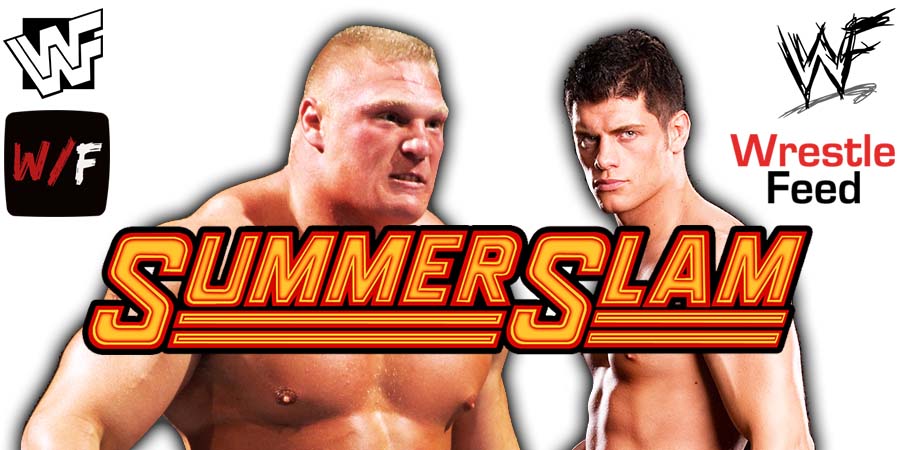 Brock Lesnar Vs Cody Rhodes 3 SummerSlam 2023 WWE PPV WrestleFeed App