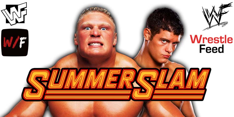 Brock Lesnar Vs Cody Rhodes 4 SummerSlam 2023 WWE PPV WrestleFeed App