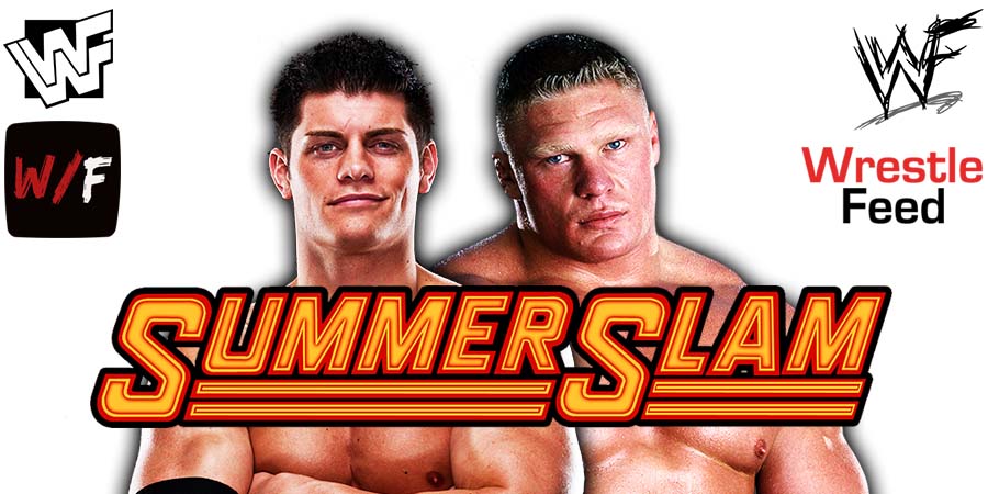Brock Lesnar Vs Cody Rhodes 5 SummerSlam 2023 WWE PPV WrestleFeed App