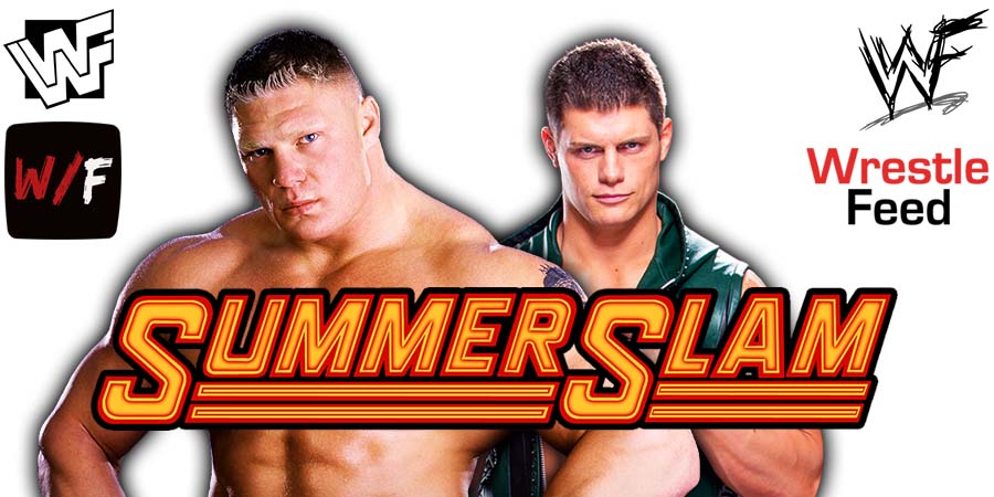 Brock Lesnar Vs Cody Rhodes 7 SummerSlam 2023 WWE PPV WrestleFeed App