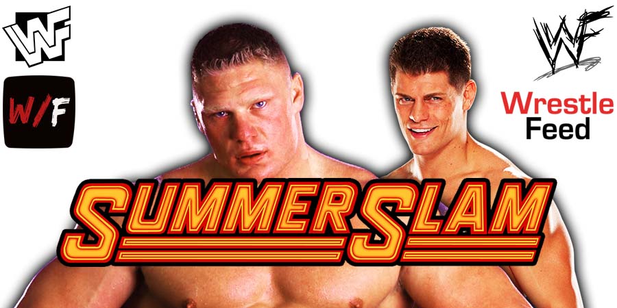 Brock Lesnar Vs Cody Rhodes 8 SummerSlam 2023 WWE PPV WrestleFeed App