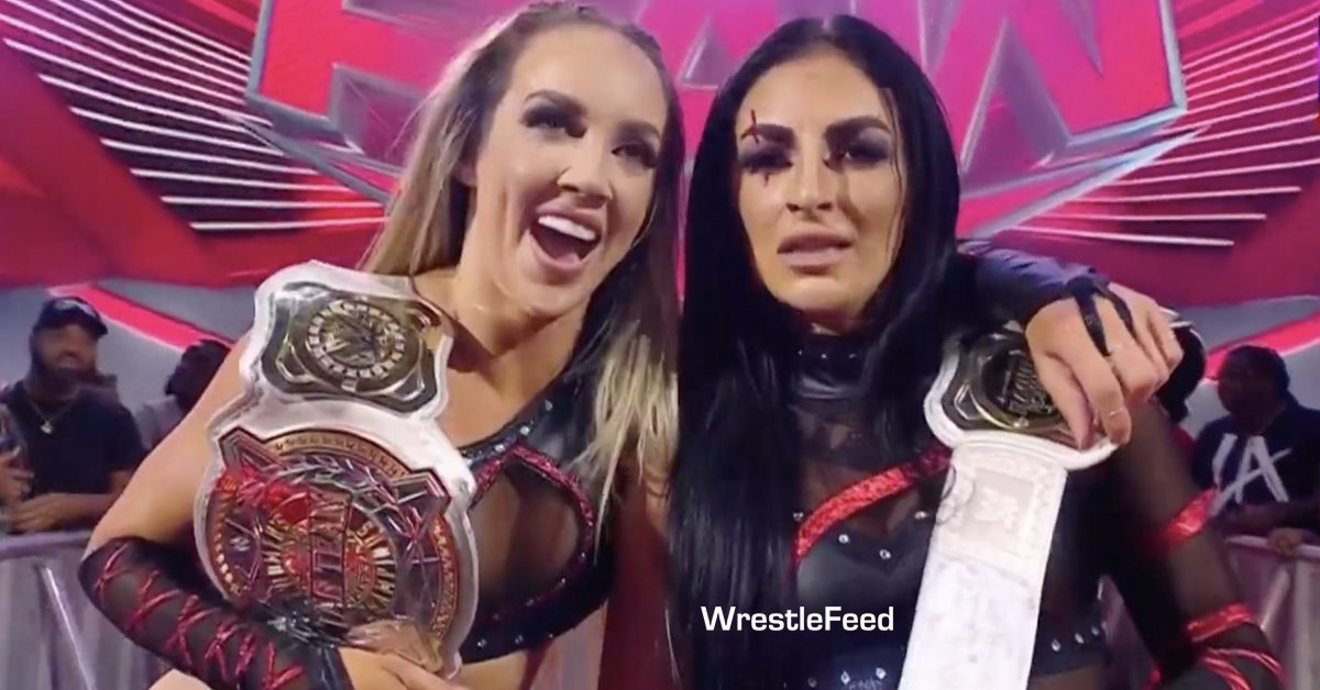 Chelsea Green Sonya Deville Win WWE Women's Tag Team Championship RAW July 17 2023 WrestleFeed App