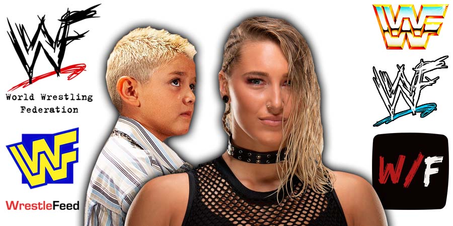 Dominik Mysterio and Rhea Ripley Article Pic 1 WrestleFeed App