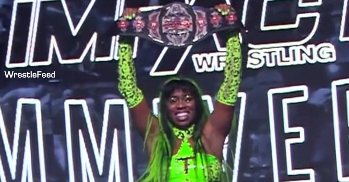 Naomi Trinity Wins IMPACT Wrestling Knockouts World Championship Slammiversary 2023 WrestleFeed App