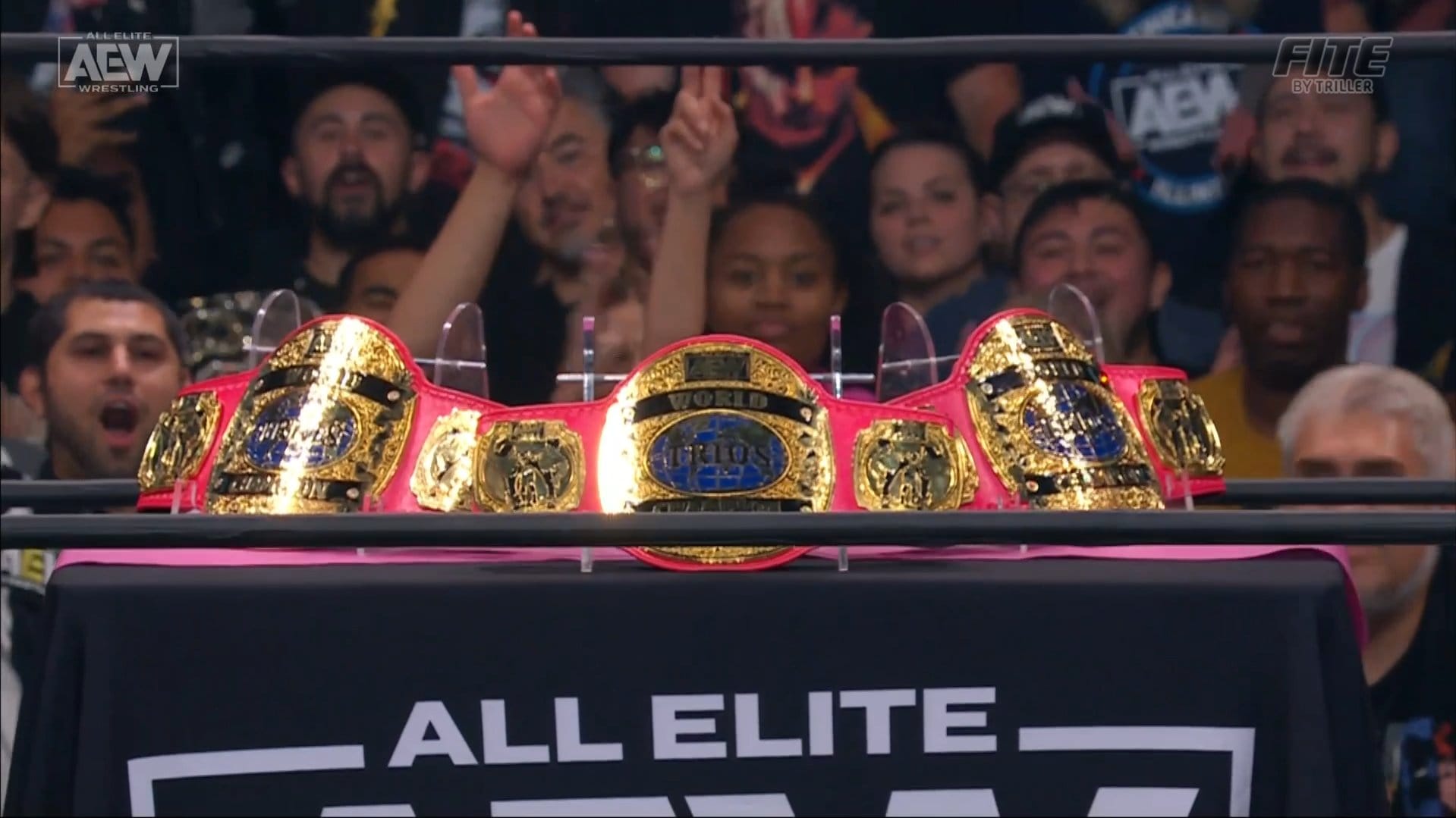 Billy Gunn Acclaimed Get Custom New AEW World Trios Championship Dynamite August 30 2023