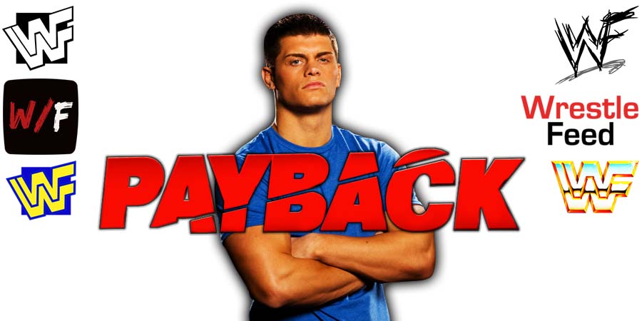 Cody Rhodes WWE Payback 2023 WrestleFeed App