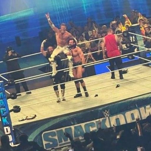 Edge Sami Zayn Kevin Owens Drew McIntyre After WWE SmackDown August 18 2023
