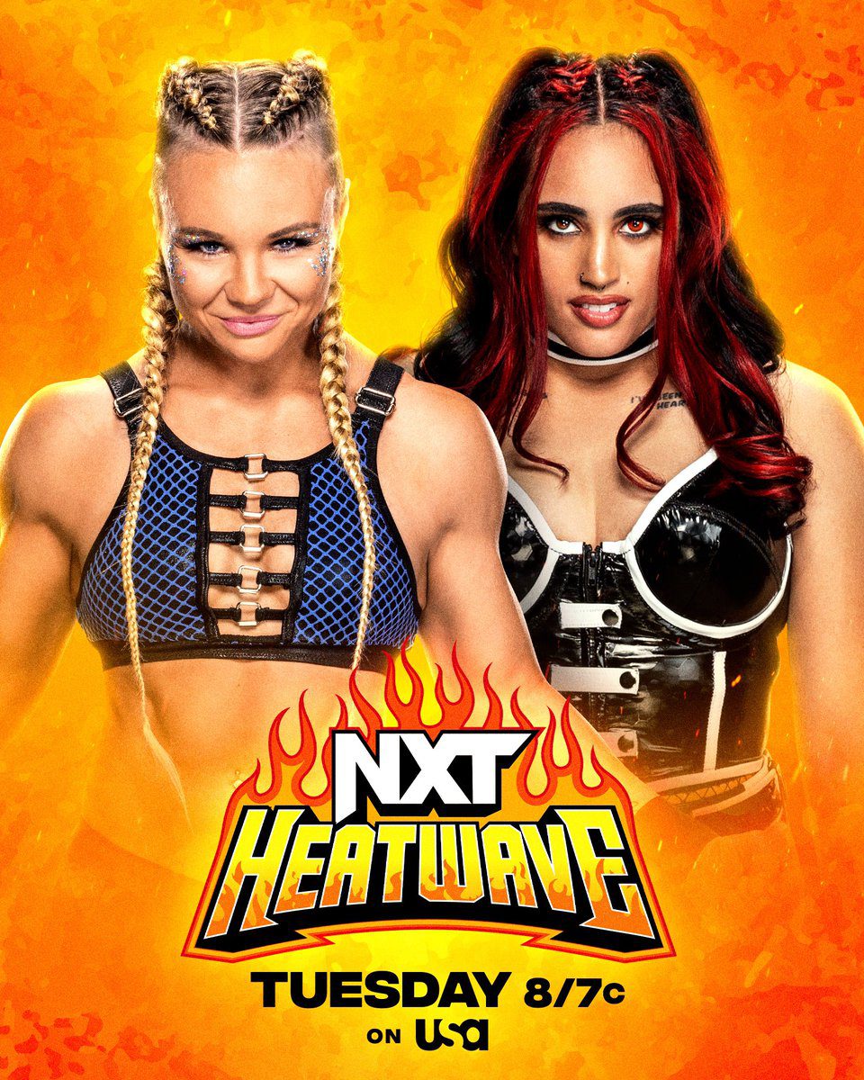 Ivy Nile vs Ava Raine The Rock's Daughter Simone Johnson First Ever Singles Match WWE NXT Heatwave 2023