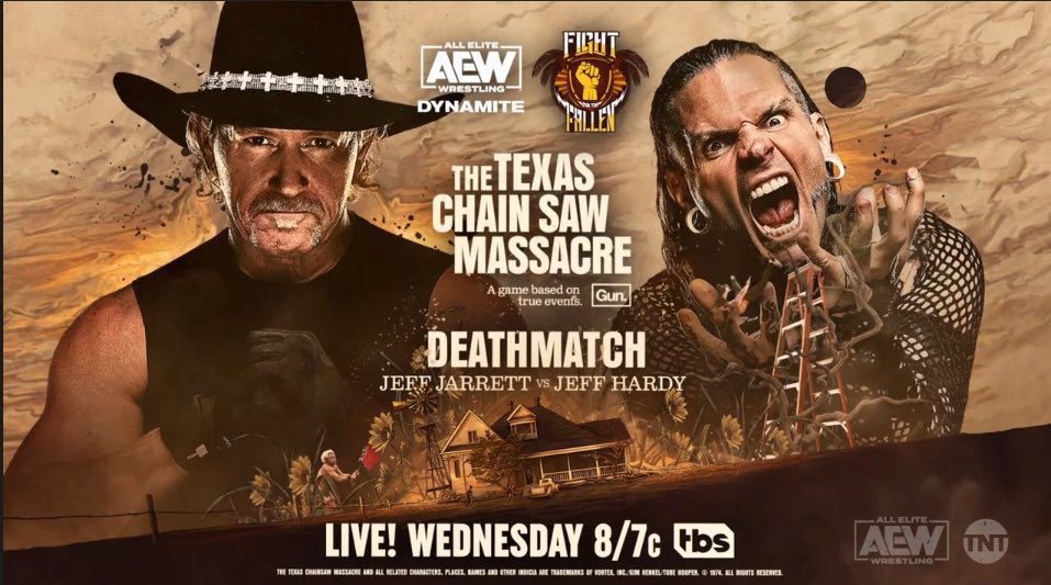 Jeff Jarrett vs Jeff Hardy Texas Chain Saw Massacre Death Match AEW Dynamite