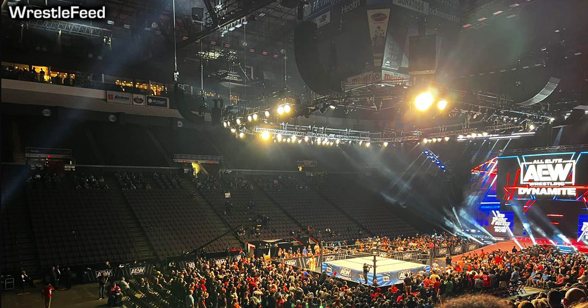 AEW Dynamite Cincinnati September 2023 Empty Arena Seats WrestleFeed App