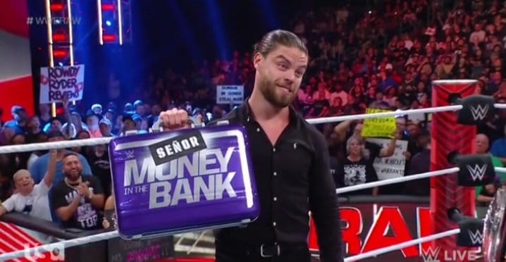 JD McDonagh gives Damian Priest a new Senor Money In The Bank briefcase WWE RAW September 4 2023