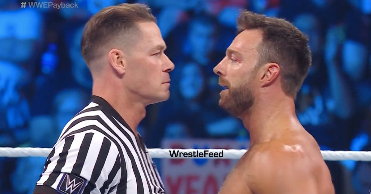 John Cena vs LA Knight Face To Face Special Guest Referee WWE Payback 2023 WrestleFeed App