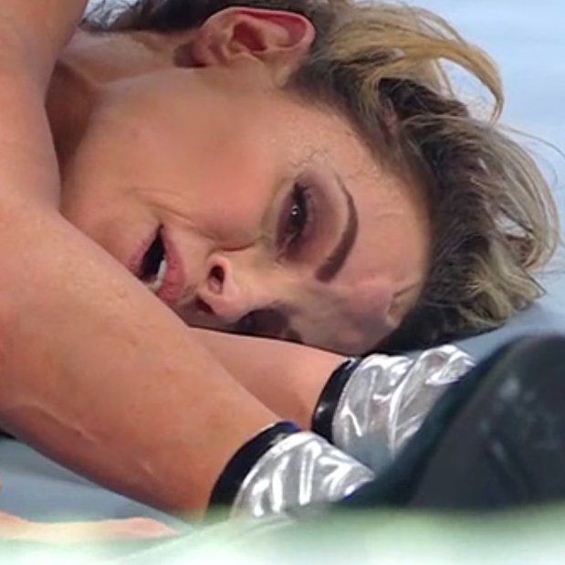 Trish Stratus Face Fore Head Injury WWE Payback 2023