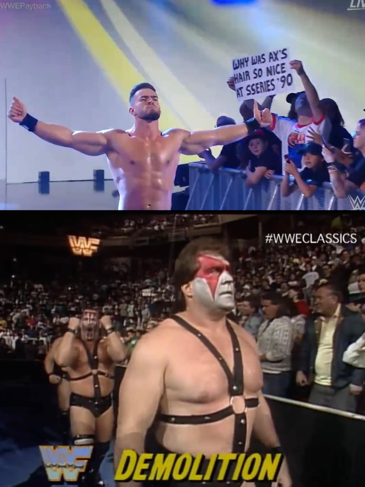Why Was Demolition Ax Hair So Nice At WWF Survivor Series 1990 Fan Sign At WWE Payback 2023