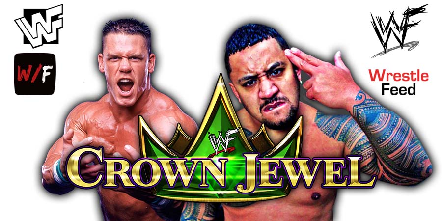 John Cena Vs Solo Sikoa Crown Jewel 2023 PLE WWE 2 WrestleFeed App