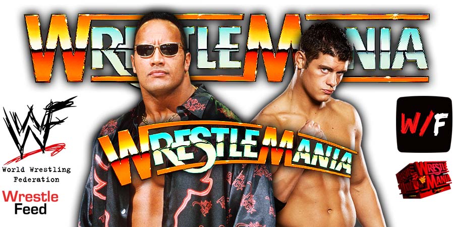 The Rock And Cody Rhodes WrestleMania WWE WWF 1 WrestleFeed App
