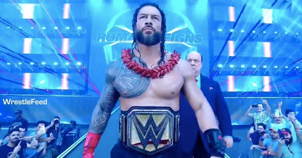 Roman-Reigns-Undisputed-WWE-Universal-Champion-Entrance-Crown-Jewel-2023-Saudi-Arabia-WrestleFeed-App