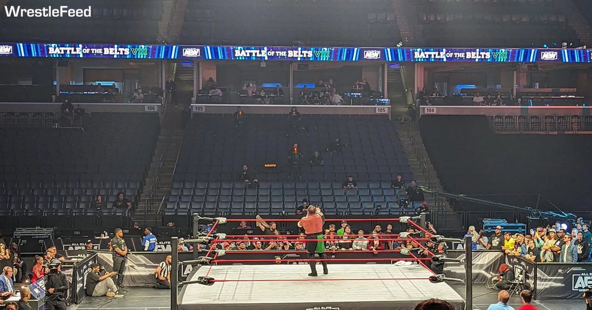 Samoa Joe Promo In Front Of Empty AEW Arena Show WrestleFeed App