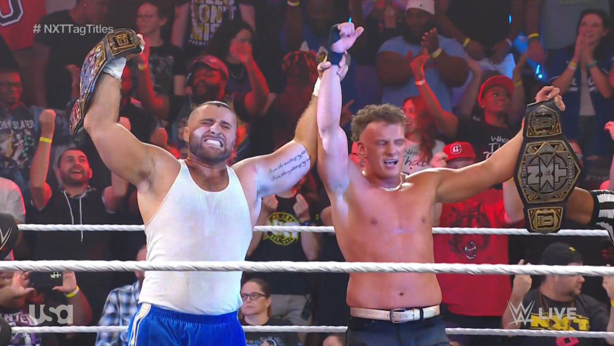 Tony D'Angelo Channing Stacks Lorenzo Win NXT Tag Team Championship For The 2nd Time