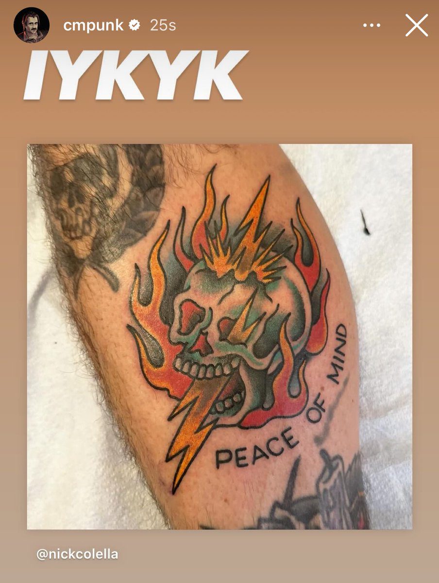 CM Punk New Tattoo December 2023