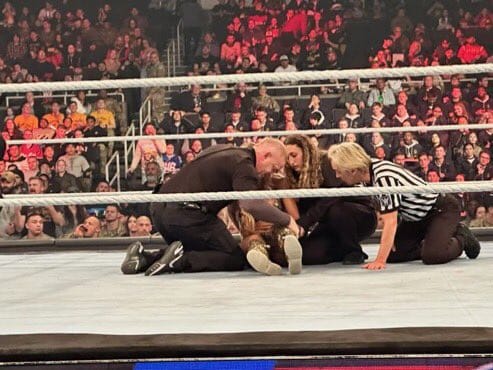 Charlotte Flair Injured Hurt WWE SmackDown Tribute To The Troops December 8 2023