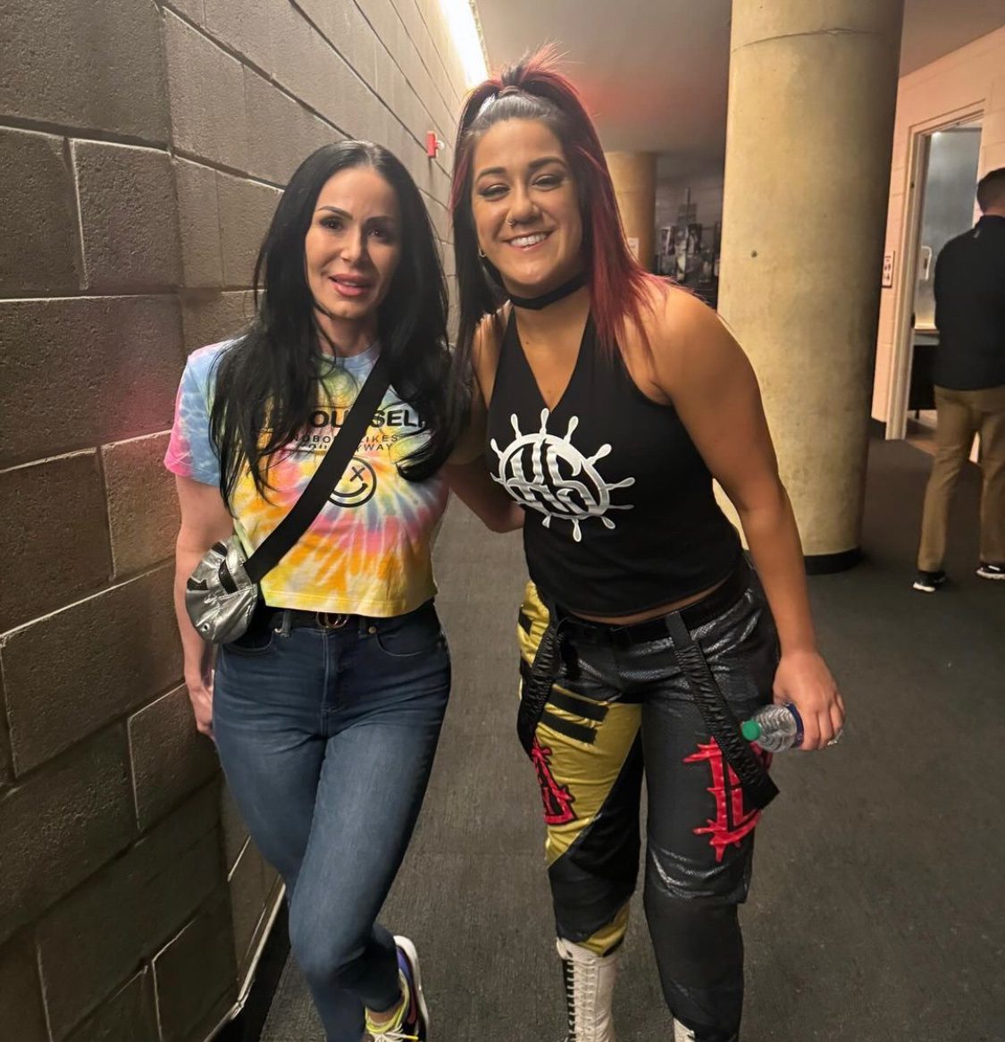 Kendra Lust Bayley WWE Backstage