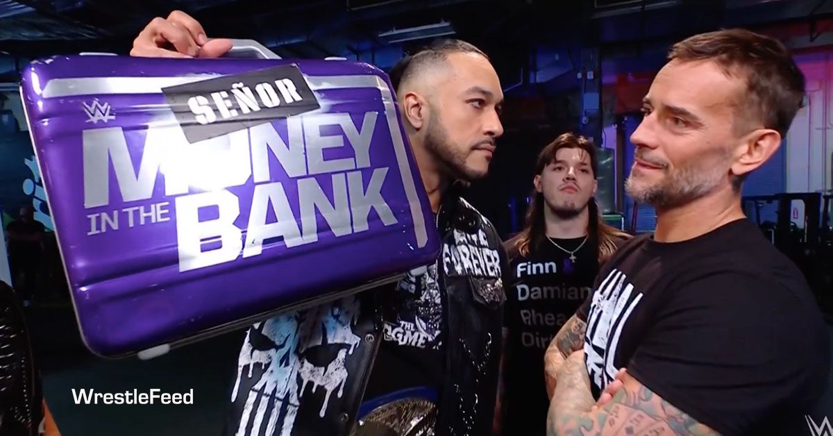 Mr. Money In The Bank Damian Priest CM Punk WWE RAW December 11 2023 WrestleFeed App