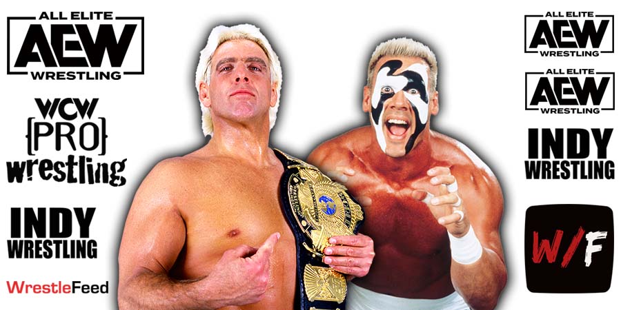 Ric Flair And Sting AEW Article Pic WWF WCW NWA All Elite Wrestling WrestleFeed App