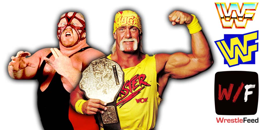 Big Van Vader And Hulk Hogan WCW Article Pic History WrestleFeed App