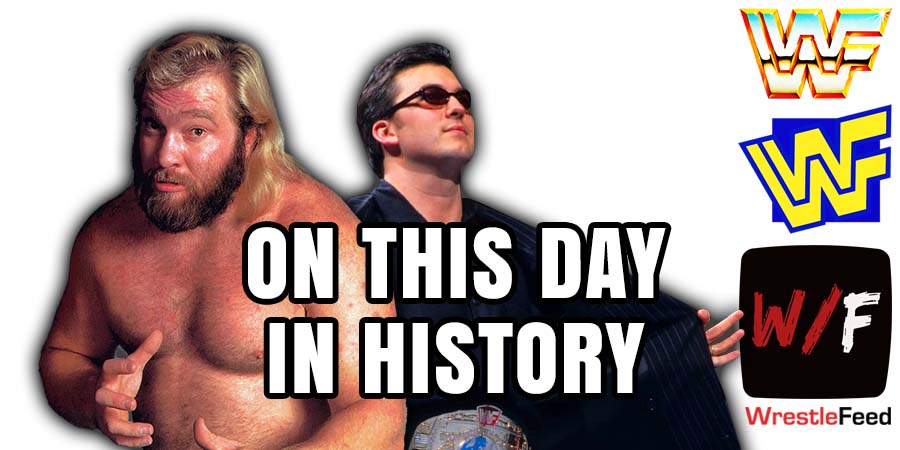 On This Day In Wrestling History January 15th Article Pic Big John Studd Shane McMahon WrestleFeed App