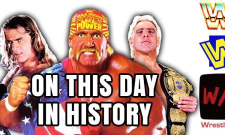 On This Day In Wrestling History January 19th Article Pic Shawn Michaels Hulk Hogan Ric Flair WrestleFeed App
