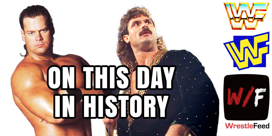 On This Day In Wrestling History January 9th Article Pic Mike Awesome And Rick Rude Ravishing ECW WWF WrestleFeed App