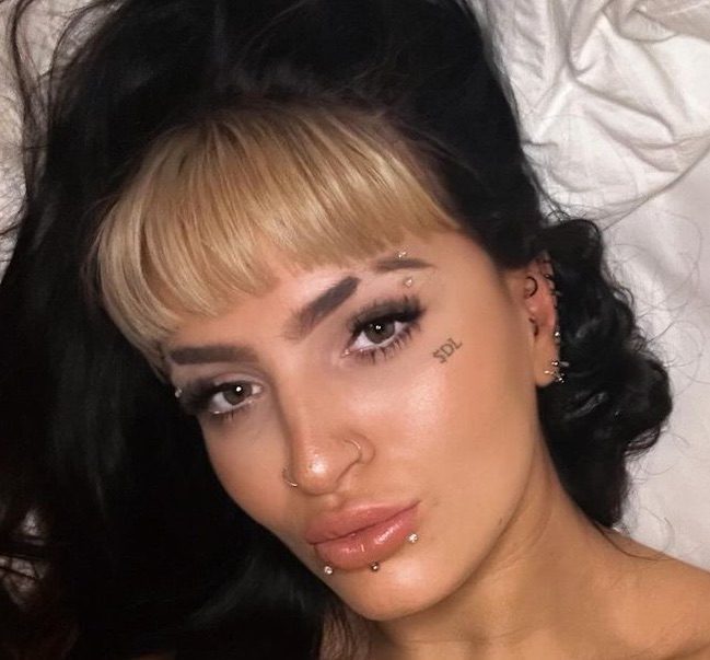 Steph De Lander Persita Pirotta Face Tattoo SDL